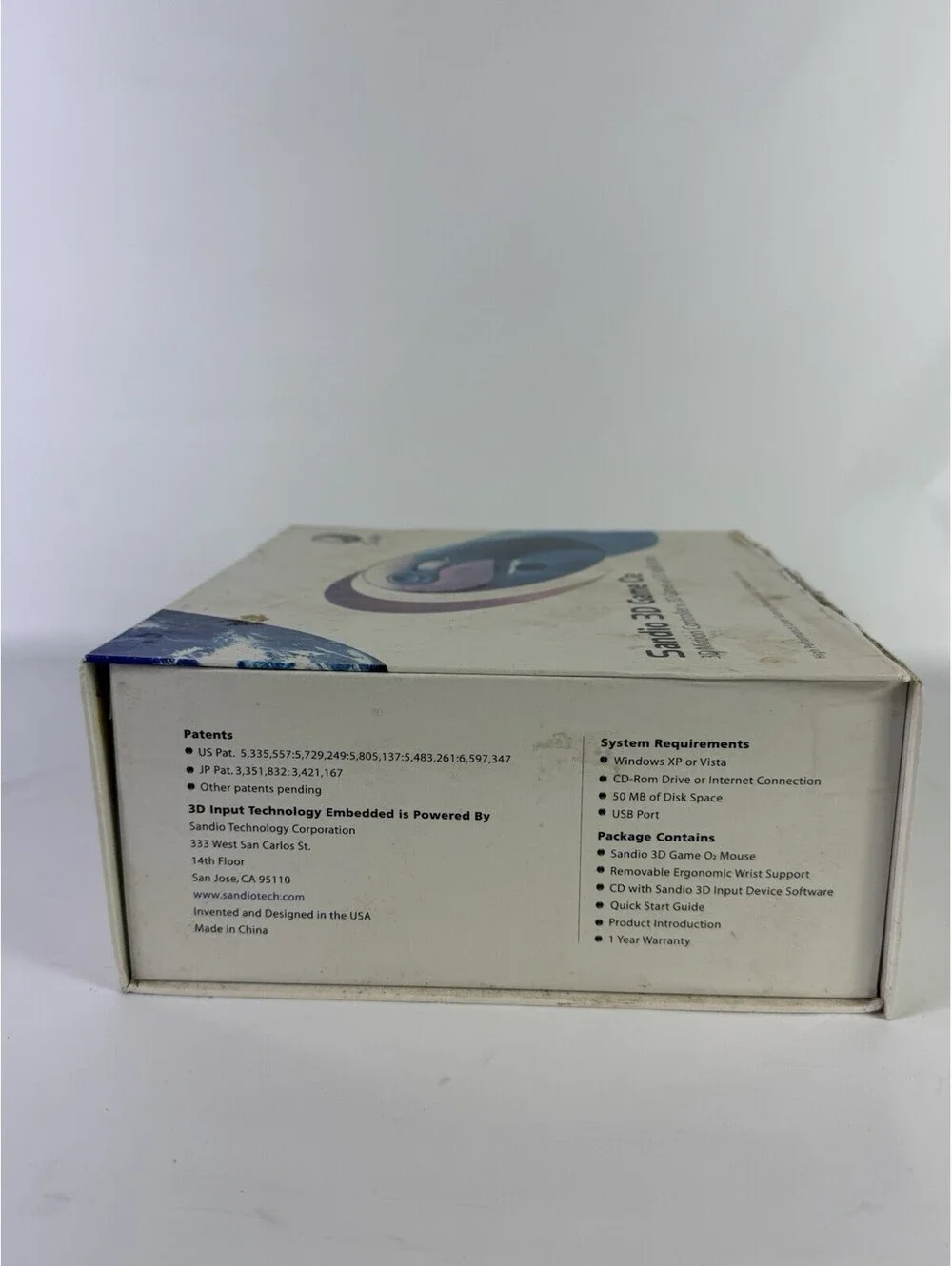 Sandio 3D Game O2 High Performance Laser Gaming Mouse NIB